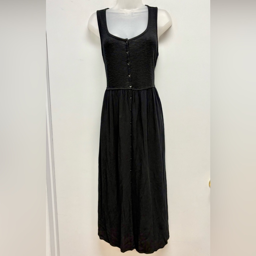 Frye Black Button Front Midi Dress – Women’s XL